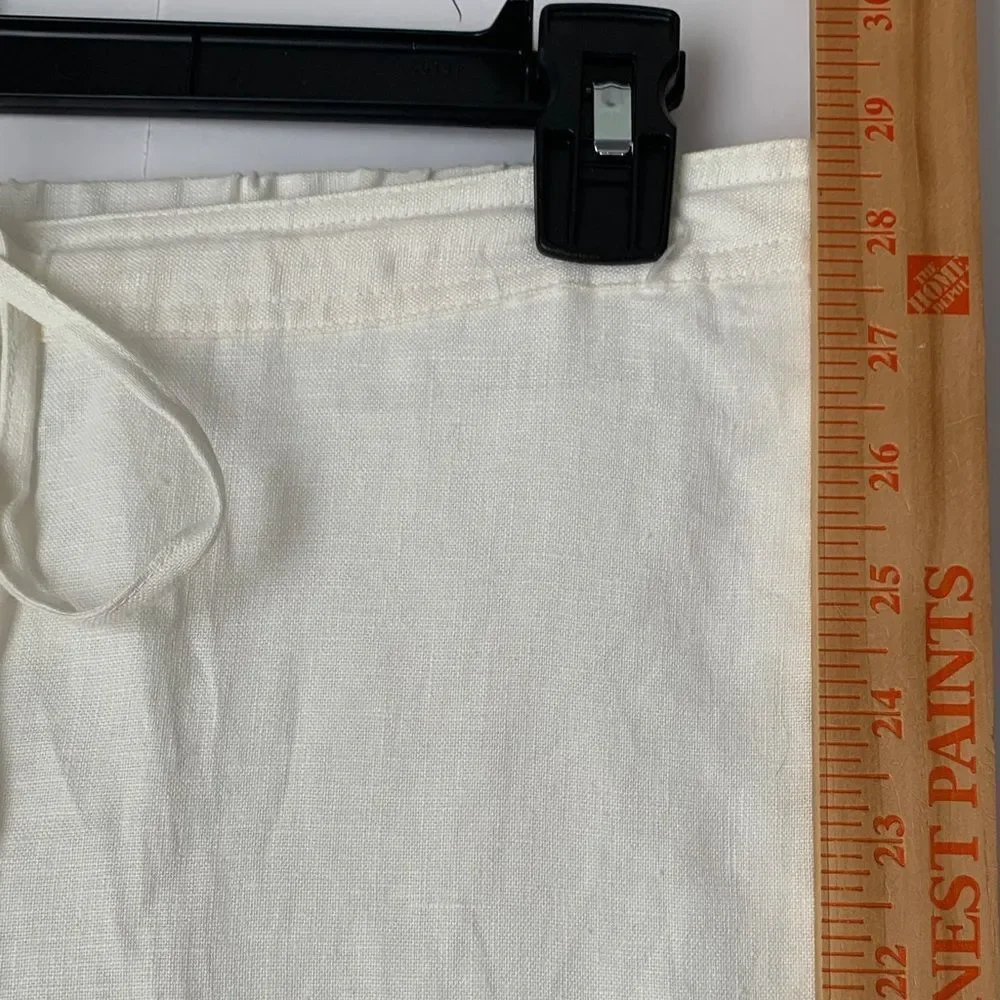 Kim Roger’s Cropped Linen with Drawstring Pants Size 10P